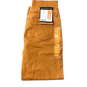 Bandolino Amy Womens Deluxe Super Stretch Straight Leg Pants (tobacco, brown, si